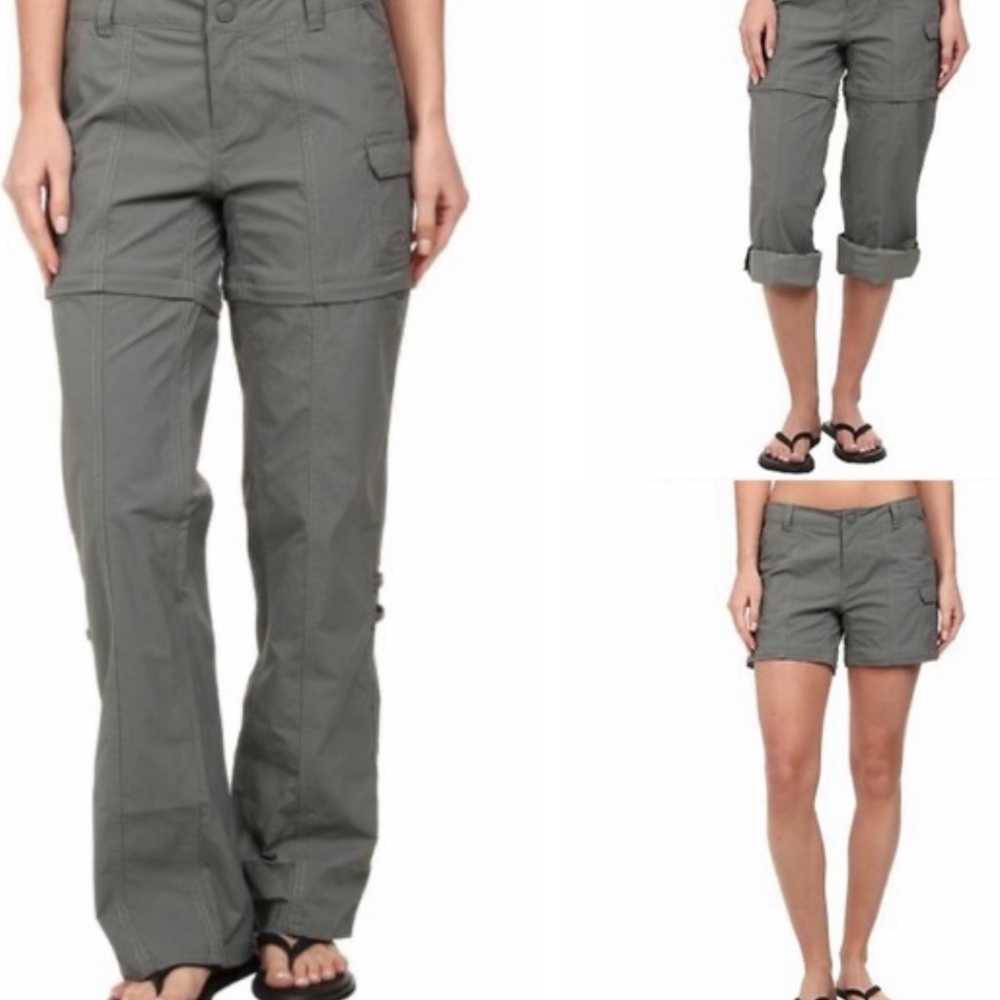 The North Face Women’s Sedona Sage Gray nylon convertible snap zipper 14 pants - Picture 14 of 14